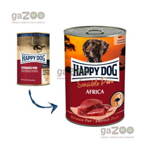  VÝPREDAJ  HAPPY DOG Strauβ Pur Africa 400g EXP 09.03.24