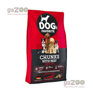 HAPPY DOG Dogs favorit Chunks with Beef 15 kg