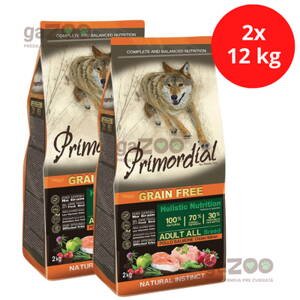 PRIMORDIAL Adult Chicken & Salmon 2x12kg