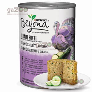 PURINA Beyond bez obilnín kúsky v paštéte bohaté na morku s cuketou 400g